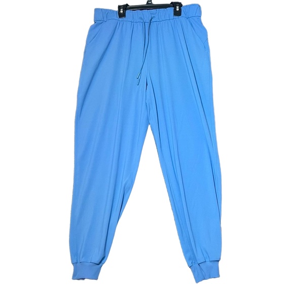 Lululemon Adapted State Perforated Jogger Pants Womens 12 Light Blue Drawstring - Picture 2 of 15